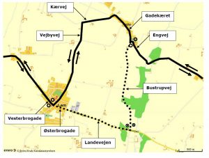 Omlægning af busrute